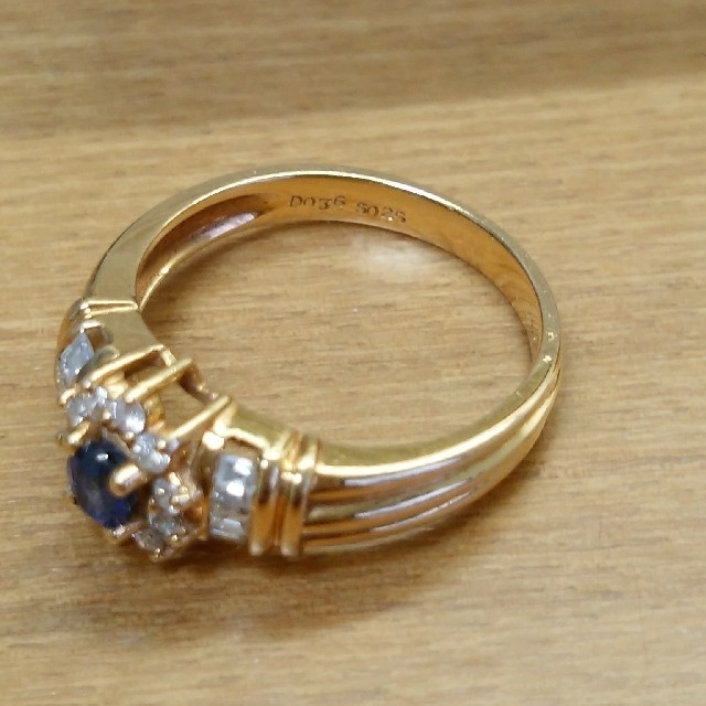 ❤️マリオ様専用❤️K18 by さち☆'s shop｜ラクマ ダイヤモンドとサファイアのリングの通販 安い新品