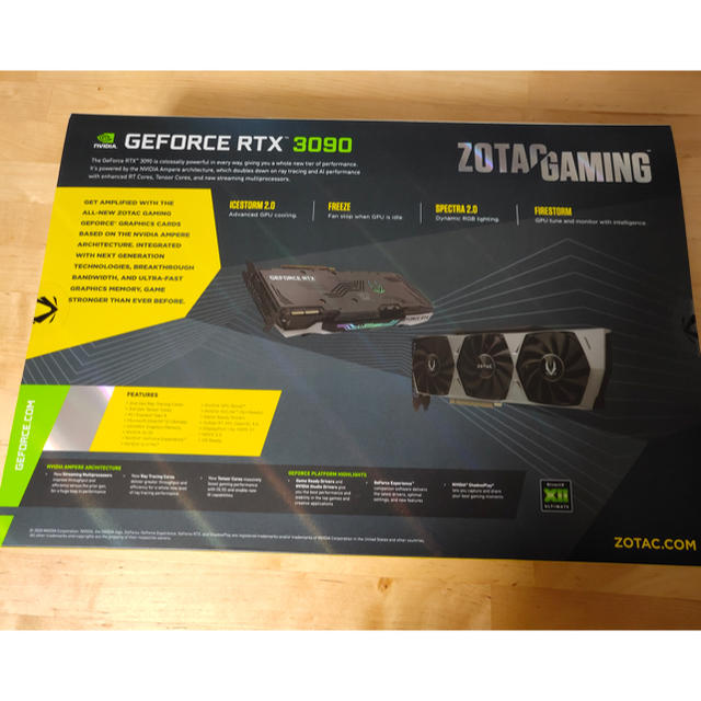 ZOTAC GAMING GeForce RTX 3090 Trinity即発送