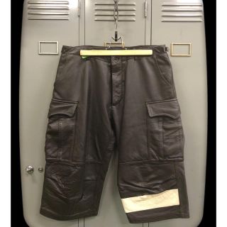 UNDERCOVER Line Leather Cargo Short