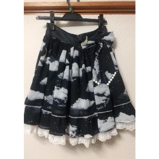 アンジェリックプリティー(Angelic Pretty)のアンジェリックプリティ ミスティスカイ スカート misty sky(ひざ丈スカート)