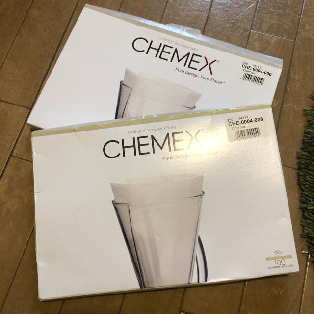 CARITA(カリタ)のChemex 蓋２ フィルター200 ケメックス　マシンメイド ドリップ スマホ/家電/カメラの調理家電(コーヒーメーカー)の商品写真