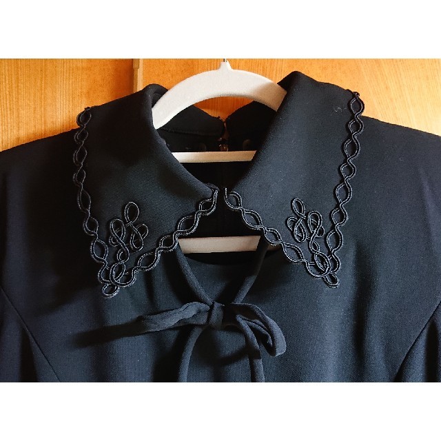 SOIR(ソワール)のへっちゃんさま専用  ブラックフォーマル ワンピース・ボレロ 7号 レディースのフォーマル/ドレス(礼服/喪服)の商品写真