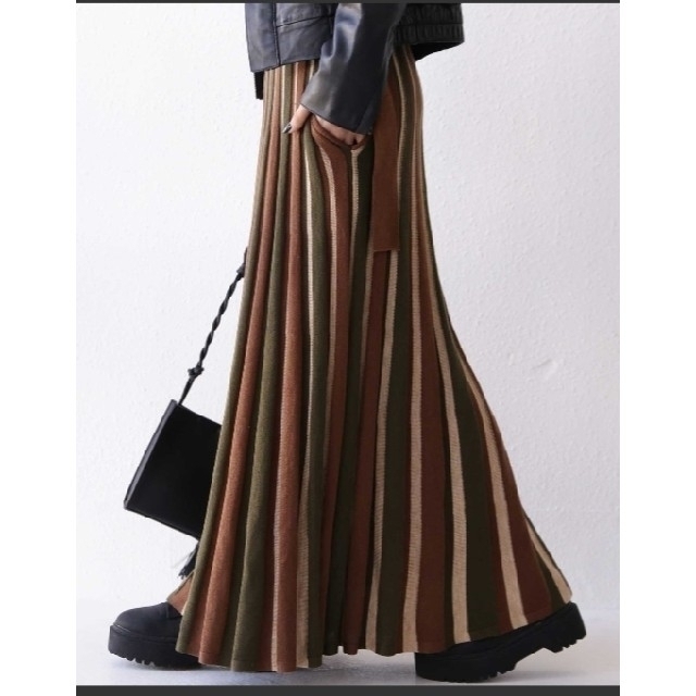 antiqua(アンティカ)のニットロングスカート レディースのスカート(ロングスカート)の商品写真