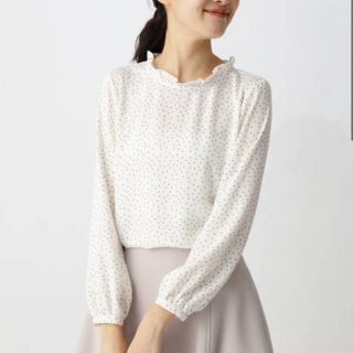 エヌナチュラルビューティーベーシック(N.Natural beauty basic)のドットブラウス(シャツ/ブラウス(長袖/七分))