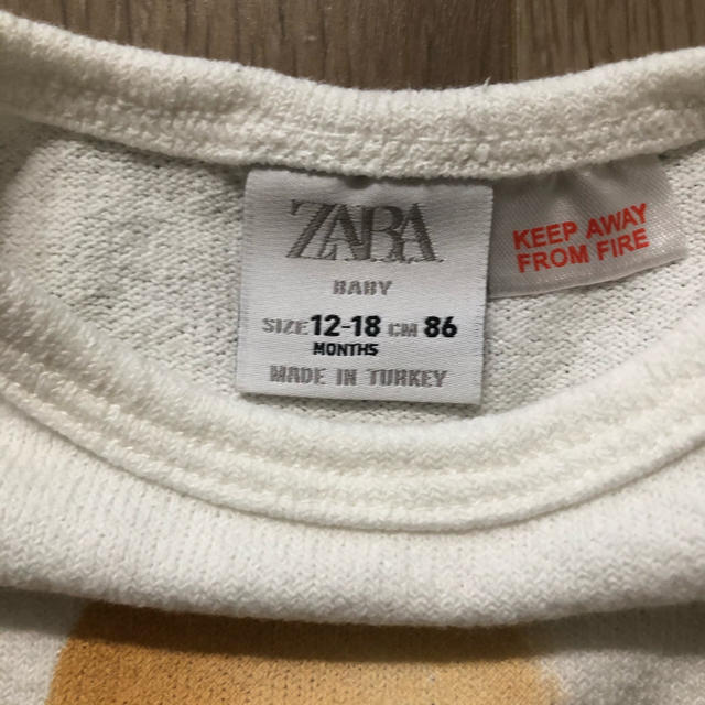 ZARA KIDS(ザラキッズ)のzara baby 5分袖　Tシャツ キッズ/ベビー/マタニティのベビー服(~85cm)(Ｔシャツ)の商品写真