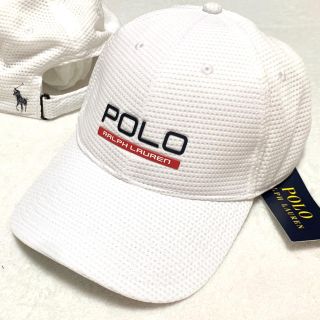 ポロラルフローレン(POLO RALPH LAUREN)の58㎝ 新品  ラルフローレン メッシュ キャップ / ホワイト(キャップ)