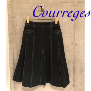 クレージュ(Courreges)の最終値下げ✳︎ステッチ膝下セミマーメイドスカート (ひざ丈スカート)