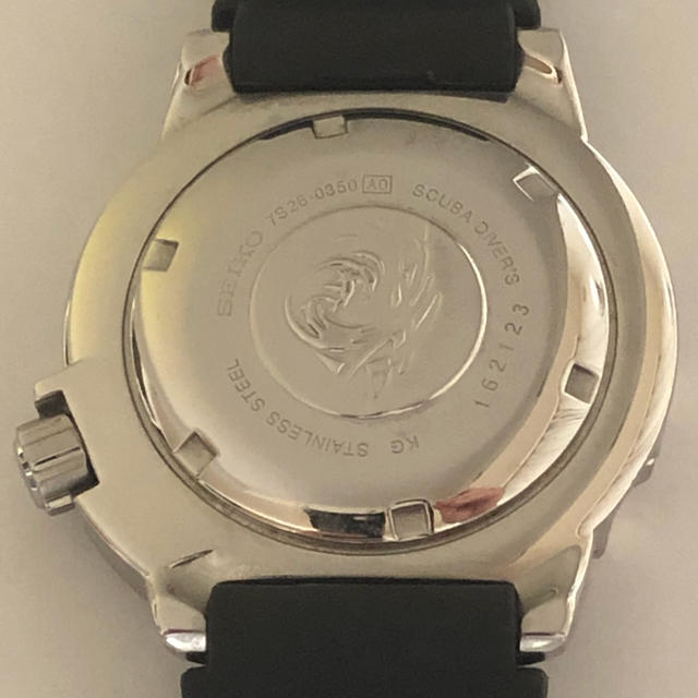 希少】セイコーSEIKO スキューバダイバー200M デイト オレンジ文字盤