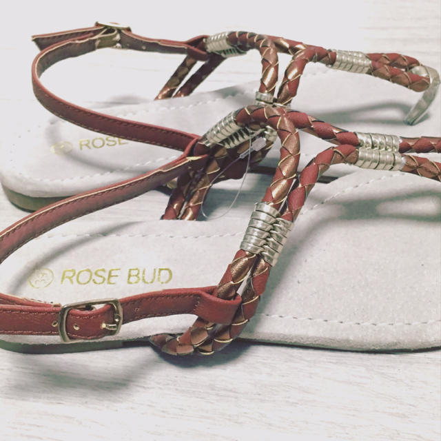ROSE BUD(ローズバッド)のROSEBUD編みロープサンダル♡新品 レディースの靴/シューズ(サンダル)の商品写真