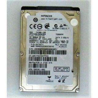 ヒタチ(日立)の正常 日立 HDD160GB SATA 2.5インチ 9.5ミリ 14043H(PCパーツ)