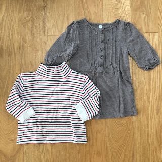 ムジルシリョウヒン(MUJI (無印良品))の無印良品　ロンT 未使用　チュニック  タートル　80(Ｔシャツ)