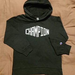 チャンピオン(Champion)のChampion チャンピオン 薄手 スウェットパーカーブラック 160(パーカー)