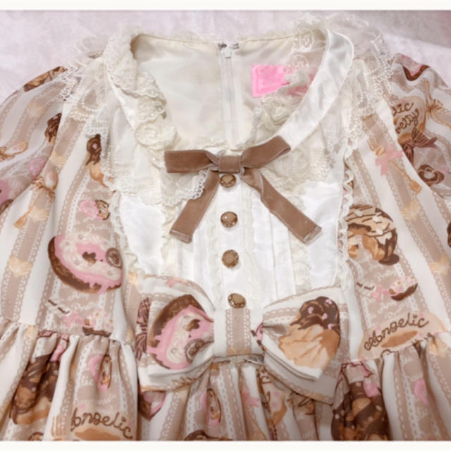 Angelic Pretty(アンジェリックプリティー)のAngelicPretty MeltyCreamDoughnut ワンピース レディースのワンピース(ひざ丈ワンピース)の商品写真