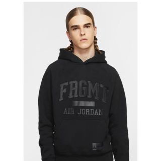 フラグメント(FRAGMENT)のJordan Fragment NIKE プルオーバーパーカー ブラック L(パーカー)