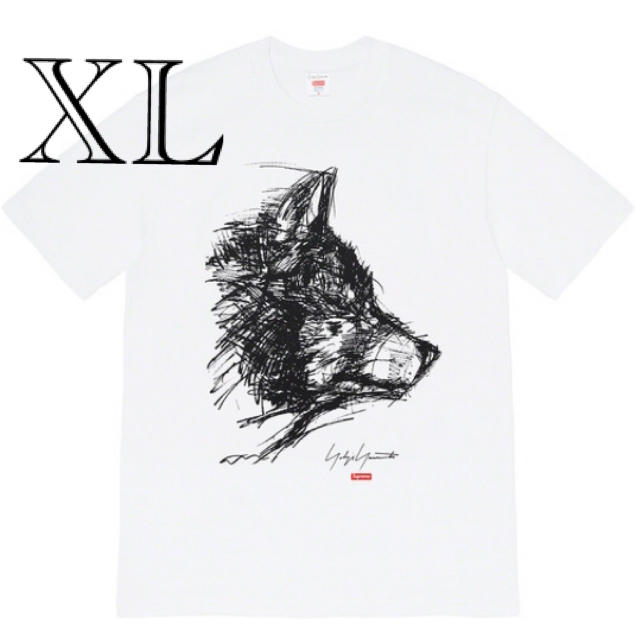 supreme yohji yamamoto scribble wolf tee