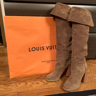 ルイヴィトン(LOUIS VUITTON)の大幅値下げ新品未使用Louis Vuitton バックスキンニーハイブーツ(ブーツ)