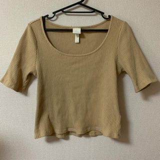 エイチアンドエム(H&M)のH＆M リブ トップス(カットソー(半袖/袖なし))