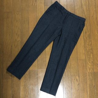 セオリー(theory)の美品　theory  チャコール　チェック　ウールパンツ　サイズ0(クロップドパンツ)