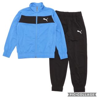 プーマ(PUMA)の新品 プーマ ジャージ 上下セット 140cm セットアップ ジュニア 子供 青(ジャケット/上着)