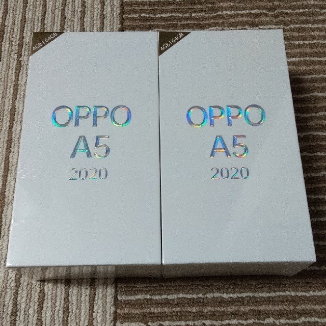 新品未開封未使用　OPPO A5 2020 ブルー　5台セット