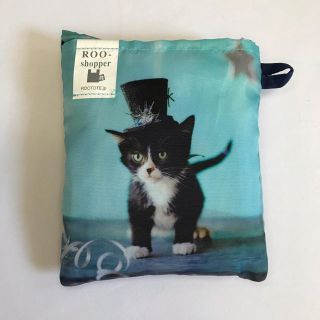 ルートート(ROOTOTE)の【美品】ルートート ショッパー エコバッグ 猫 ねこ ハチワレ(エコバッグ)