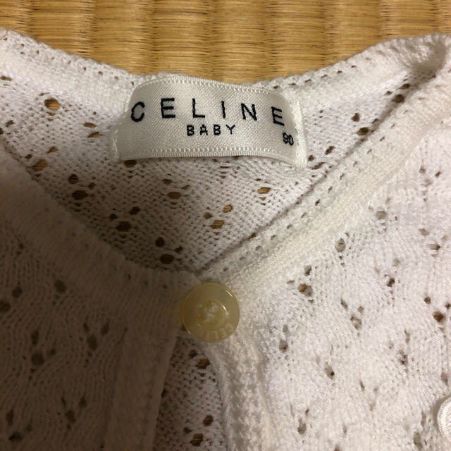 celine(セリーヌ)のceline★ボレロカーディガン★サイズ90 キッズ/ベビー/マタニティのキッズ服女の子用(90cm~)(カーディガン)の商品写真