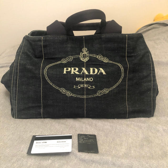 美品PRADAカナパデニム