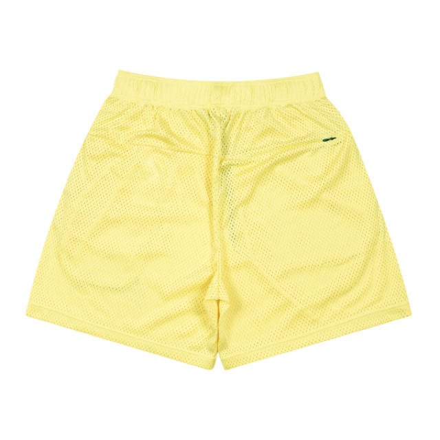 【新品】Mesh Zip Shorts (custard/green) L スポーツ/アウトドアのスポーツ/アウトドア その他(バスケットボール)の商品写真