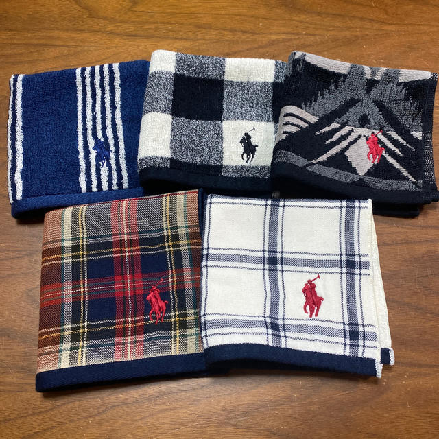 Ralph Lauren(ラルフローレン)の7 🐎ラルフローレン🐎　ハンカチ　5枚セット レディースのファッション小物(ハンカチ)の商品写真