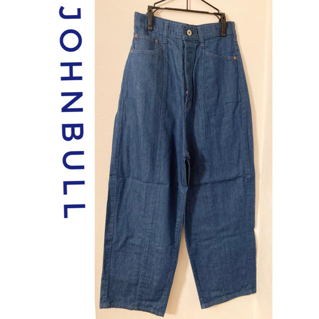 新品　JOHNBULL ビックシルエットのジーンズ　ライトオンスデニムSSサイズレディース