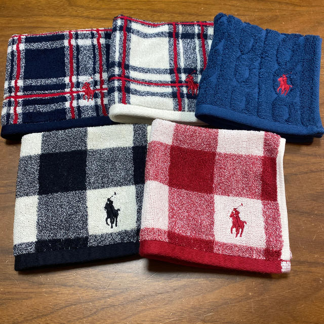 Ralph Lauren(ラルフローレン)の8 🐎ラルフローレン🐎　ハンカチ　5枚セット レディースのファッション小物(ハンカチ)の商品写真