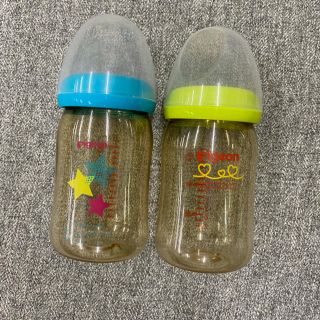 （中古）ピジョン　母乳実感　哺乳瓶　160ml 2本セット(哺乳ビン)