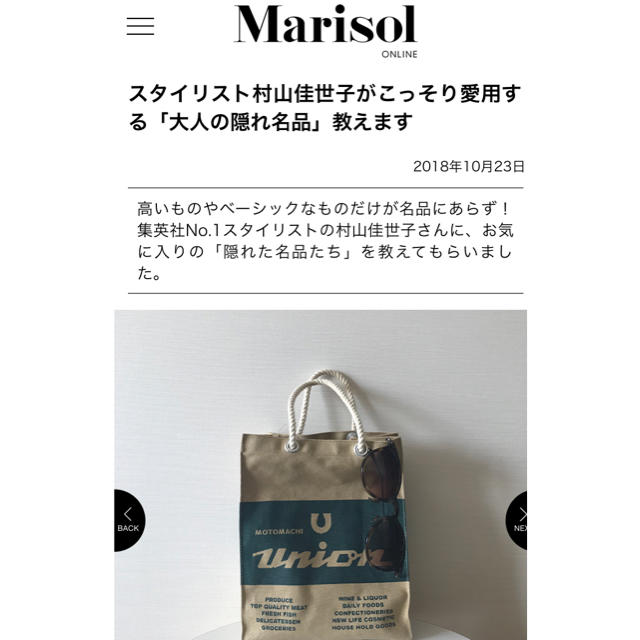 UNION BAG ユニオンエコバッグ  大 小 セット