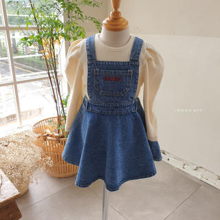 ◆新品◆ 韓国子供服 オーバーオール スカート(90~120cm)(スカート)