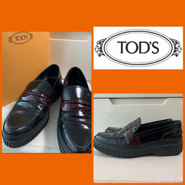 TOD'S(トッズ)のトッズ　ブラックレザー　ローファー レディースの靴/シューズ(ローファー/革靴)の商品写真