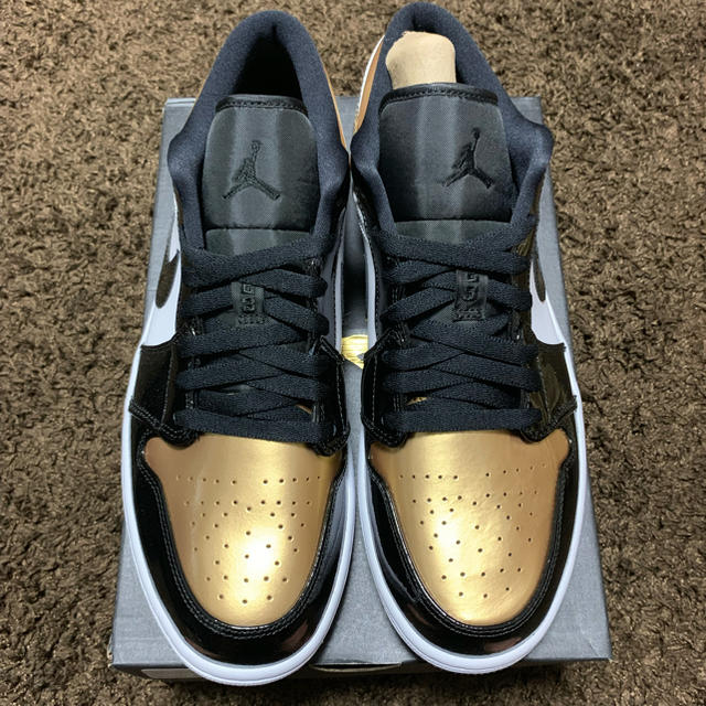 新品 NIKE AIR JORDAN 1 LOW GOLD TOE 28.5