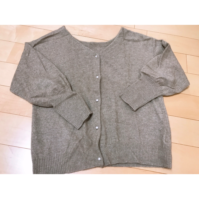 fluff knit cardigan(ベージュ)