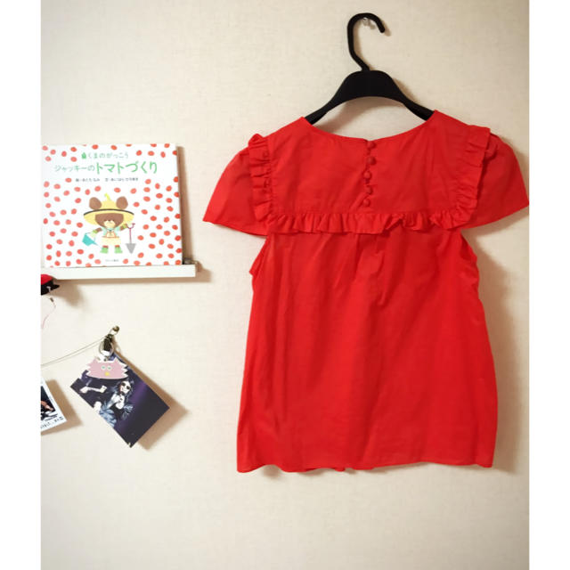 Dot&Stripes CHILDWOMAN(ドットアンドストライプスチャイルドウーマン)のDot&stripes／フリルブラウス レディースのトップス(シャツ/ブラウス(半袖/袖なし))の商品写真