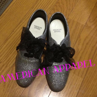 アメリカンアパレル(American Apparel)のアメアパ☆グリッターシューズ(8)(ローファー/革靴)