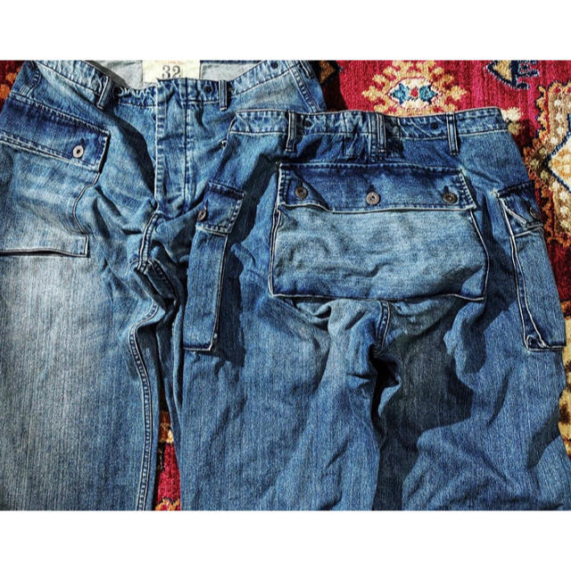 品質は非常に良い RRL p44 denim 最も優遇 overalls denim pants