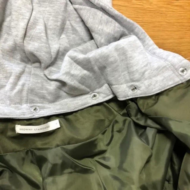 WEGO(ウィゴー)のWEGO BROWNY⭐️新品⭐️2wayフード付MA-1 カーキ レディースのジャケット/アウター(ブルゾン)の商品写真