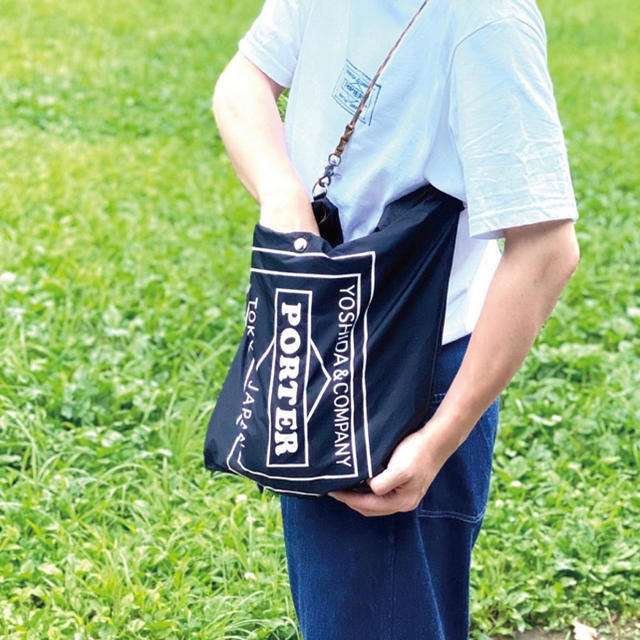 PORTER(ポーター)の☆完売☆PORTER GROCERY BAG CVS ネイビー　エコバック レディースのバッグ(エコバッグ)の商品写真