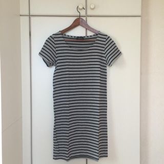 アーペーセー(A.P.C)のAPC コットンボーダーワンピース(ミニワンピース)