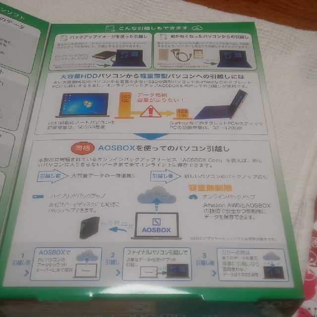 ファイナルパソコン  引っ越し Win10  特別版 スマホ/家電/カメラのPC/タブレット(PC周辺機器)の商品写真