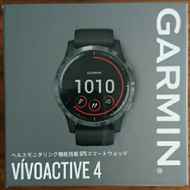 腕時計(デジタル)Garmin vivoactive 4 Black