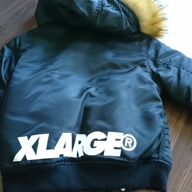 XLARGE(エクストララージ)のエクストララージアウター ファー付き キッズ/ベビー/マタニティのキッズ服男の子用(90cm~)(ジャケット/上着)の商品写真