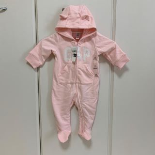 ベビーギャップ(babyGAP)の新品baby GAP耳付き足付カバーオールロンパース(カバーオール)