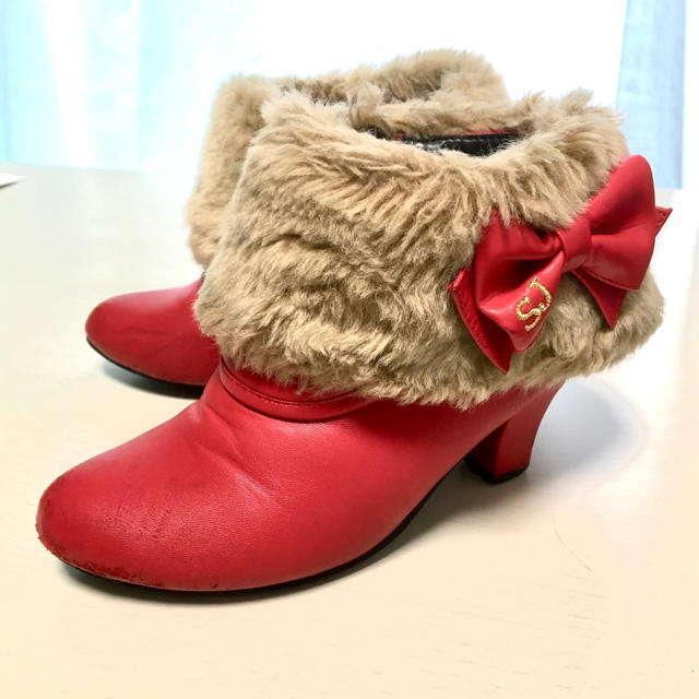 JENNI(ジェニィ)のJENNI 秋冬ブーツ　赤　19cm キッズ/ベビー/マタニティのキッズ靴/シューズ(15cm~)(ブーツ)の商品写真