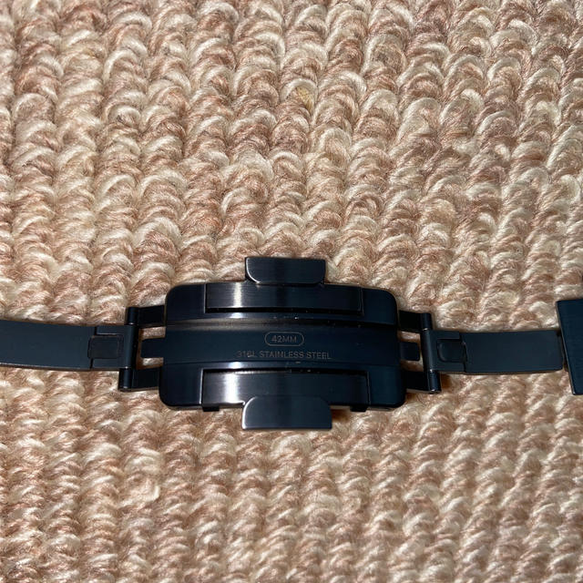 Apple(アップル)の純正Apple Watch 42•44mm用スペースブラックリンクブレスレット メンズの時計(金属ベルト)の商品写真