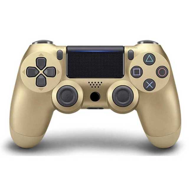 PS4 ワイヤレスコントローラー ゴールド 金色 エンタメ/ホビーのゲームソフト/ゲーム機本体(その他)の商品写真